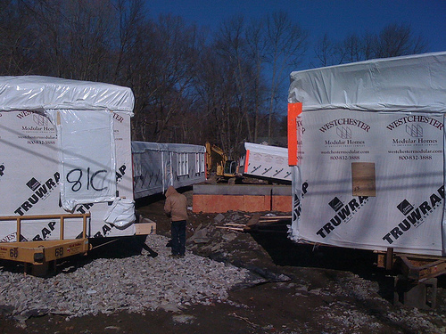 Modular home before