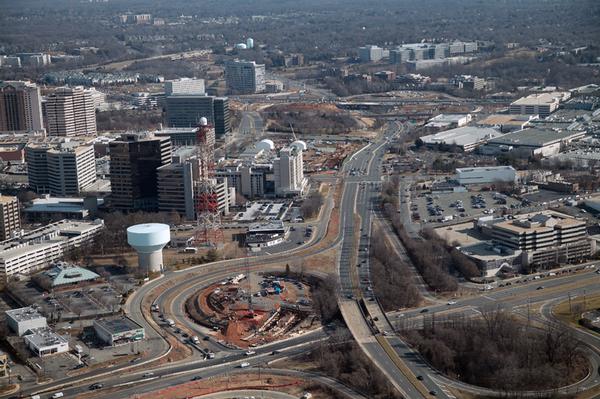 Dulles Rail Aerial View