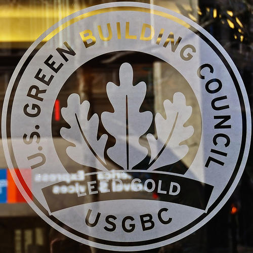 USGBC Logo on Glass